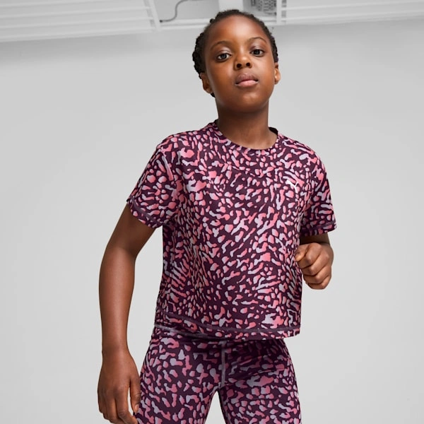 ¡PUMA Train Favorita! Camiseta corta para niños grandes. ¡Entrena con estilo y energía!