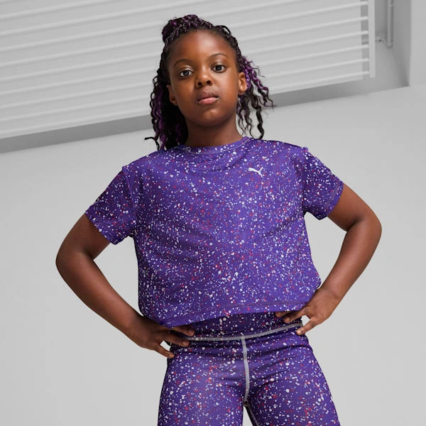PUMA TRAIN FAVORITE: ¡La camiseta corta que amarán tus peques! Estilo y comodidad asegurados.