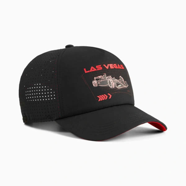 ¡Ponte la velocidad!  F1 Las Vegas Trucker Hat de PUMA: Diseño icónico, emoción garantizada.